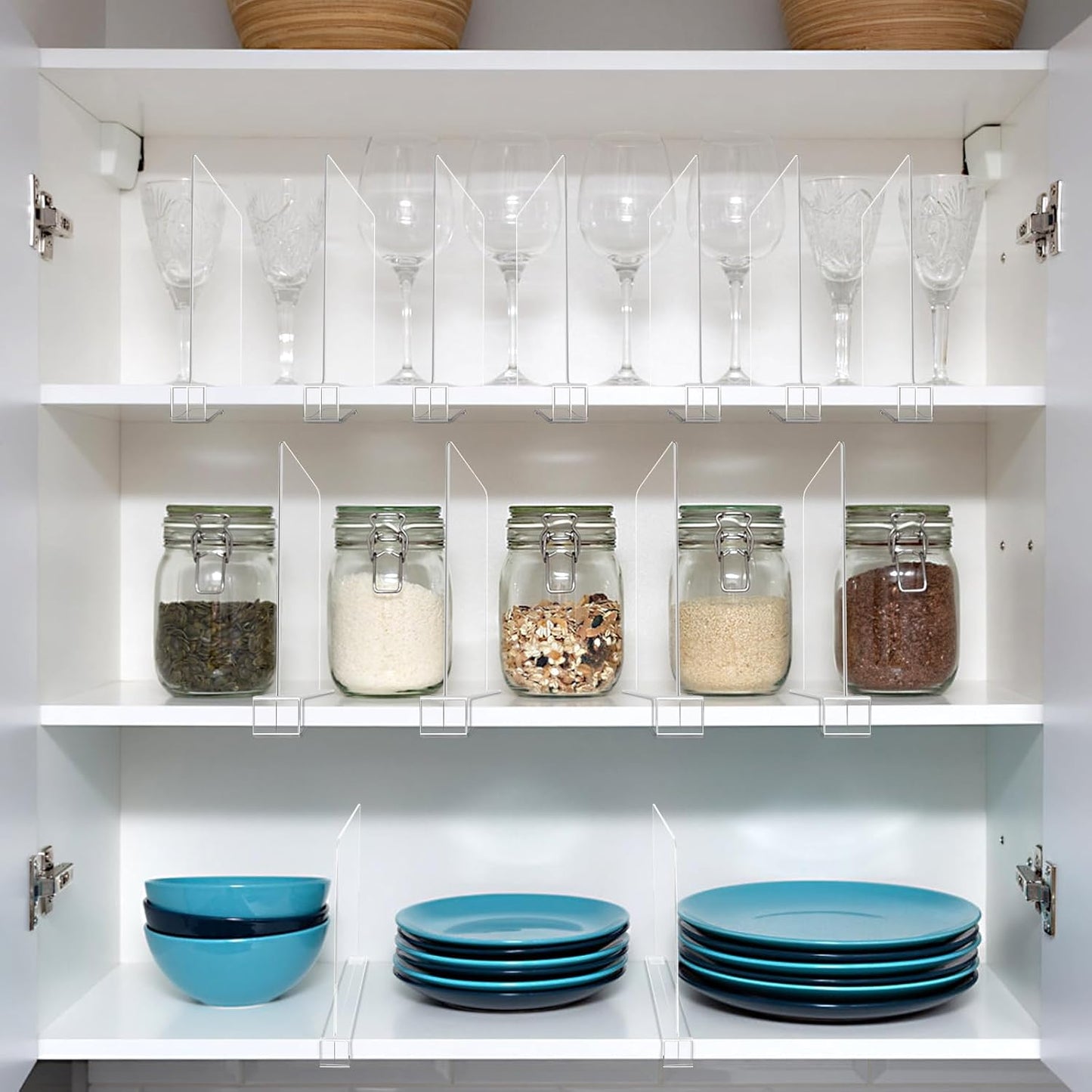 Adjustable Acrylic Shelf (Set of 6 pcs)