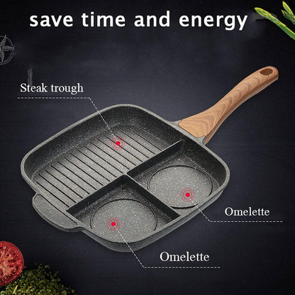 3 Section Grill Pan