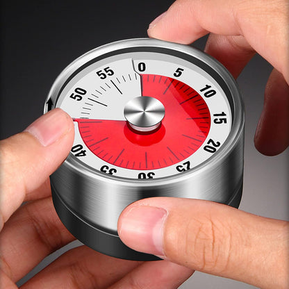 Round Kitchen Timer with Magnet