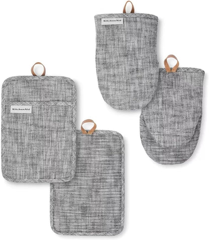 Oven Mitt & Potholder with Silicon Grip