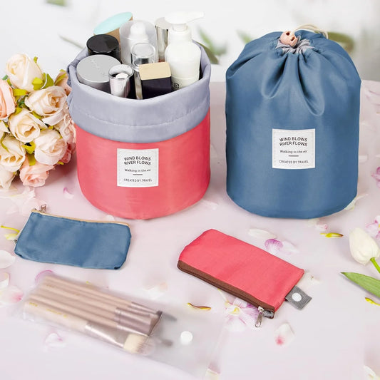 Portable Makeup & Toiletries Drawstring Bag