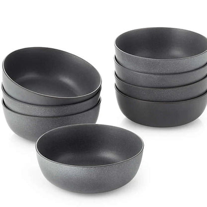 Matt Dark Gray Big Bowl(Set of 6)