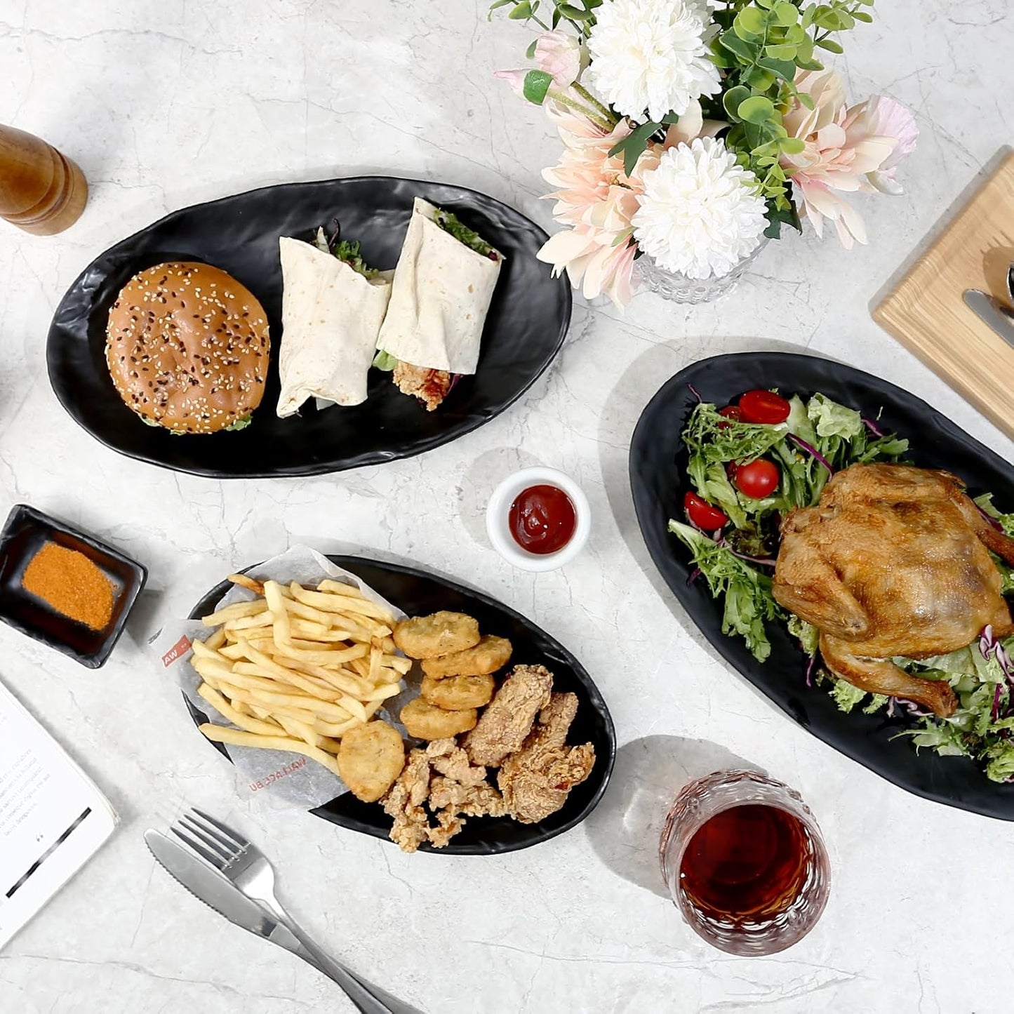 Melamine Mat Oval Plate