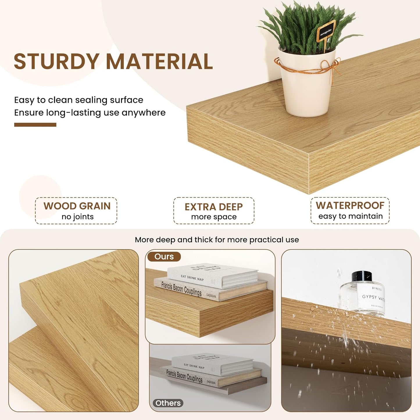 Floating Wooden Shelf