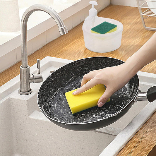 Soap Pump and Sponge Bowl