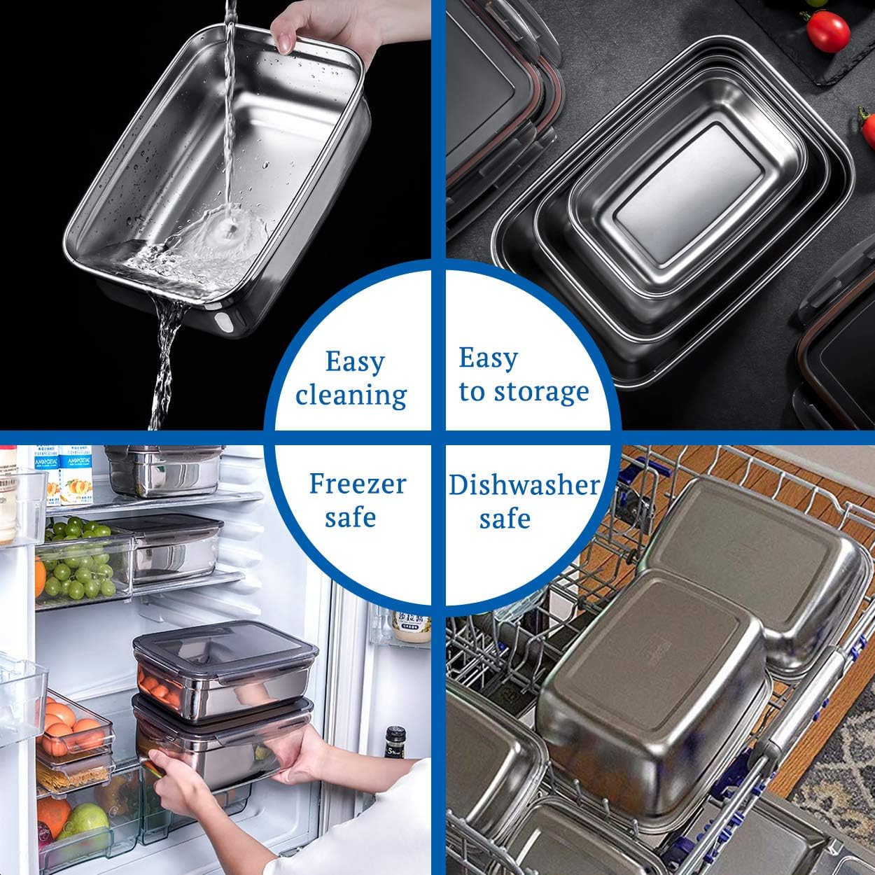 Stainless Steel Food Container 1800ml