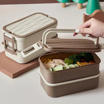 Double Decker Plastic Lunch Box