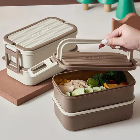 Double Decker Plastic Lunch Box