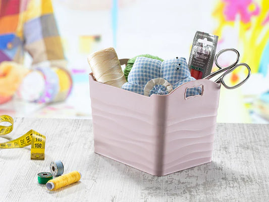 Plastic Basket Wavy Design