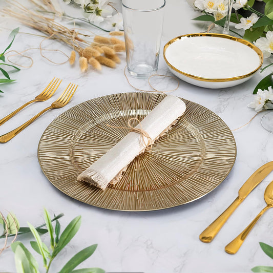 Gold Plastic Plate
