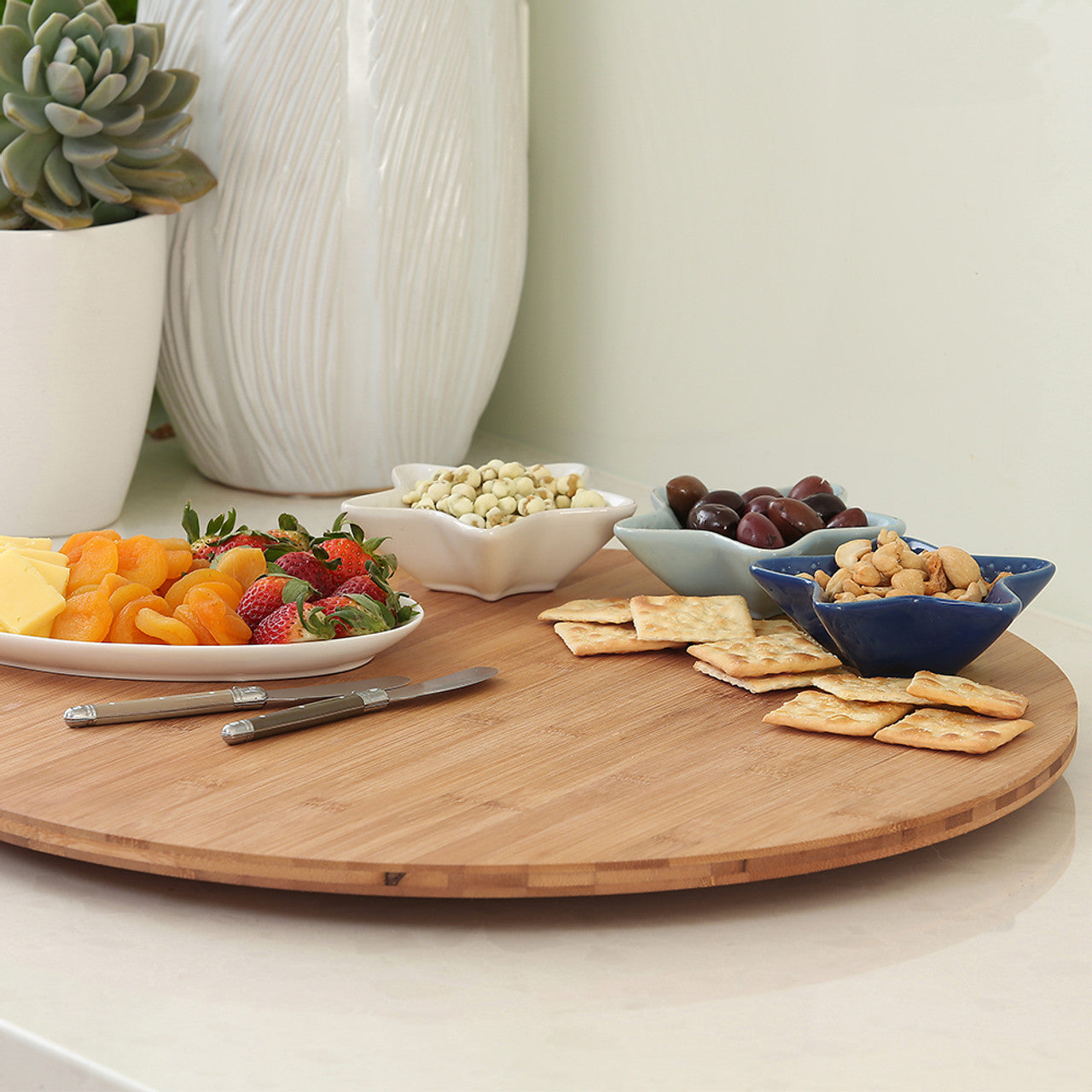 Bamboo Lazy Susan Board