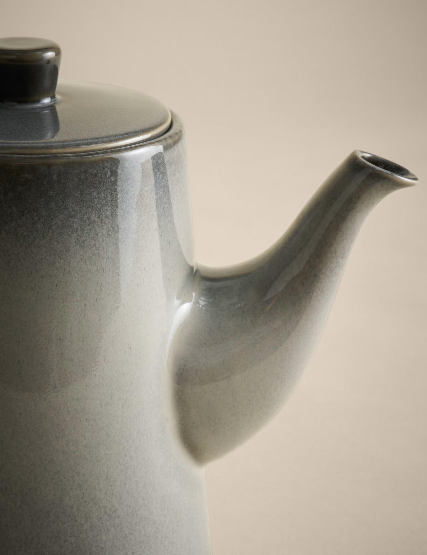 Gray Glazed Tea Pot
