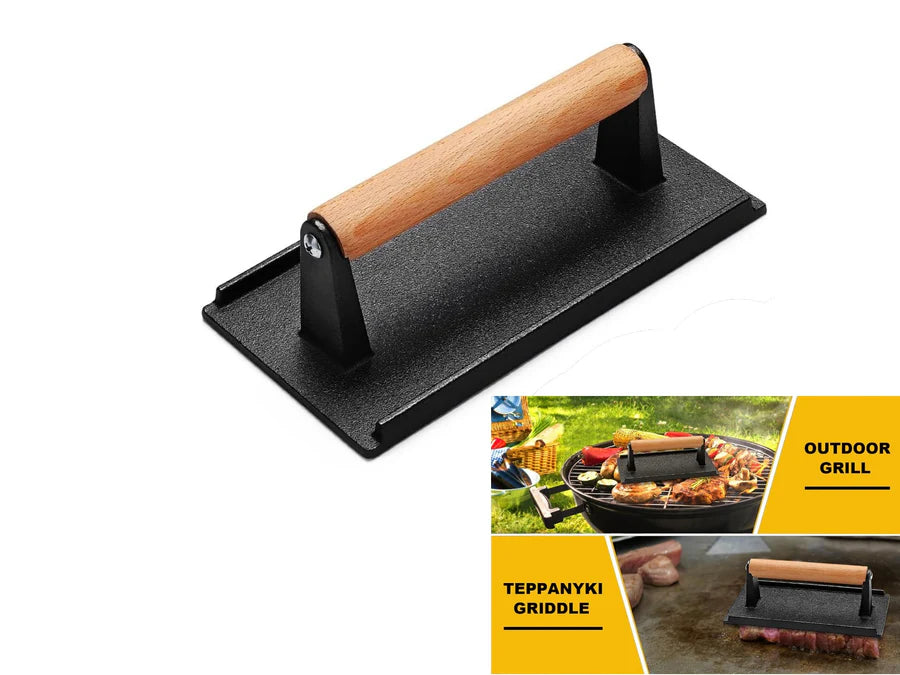 Cast Iron Grill and Sandwich Press 1KG