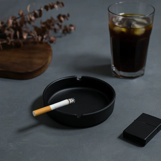 Ashtray Black Mat Finish