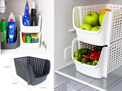 DecoBella Stackable Large Organizer Basket