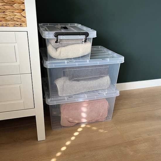 Plastic Storage Box With Handles