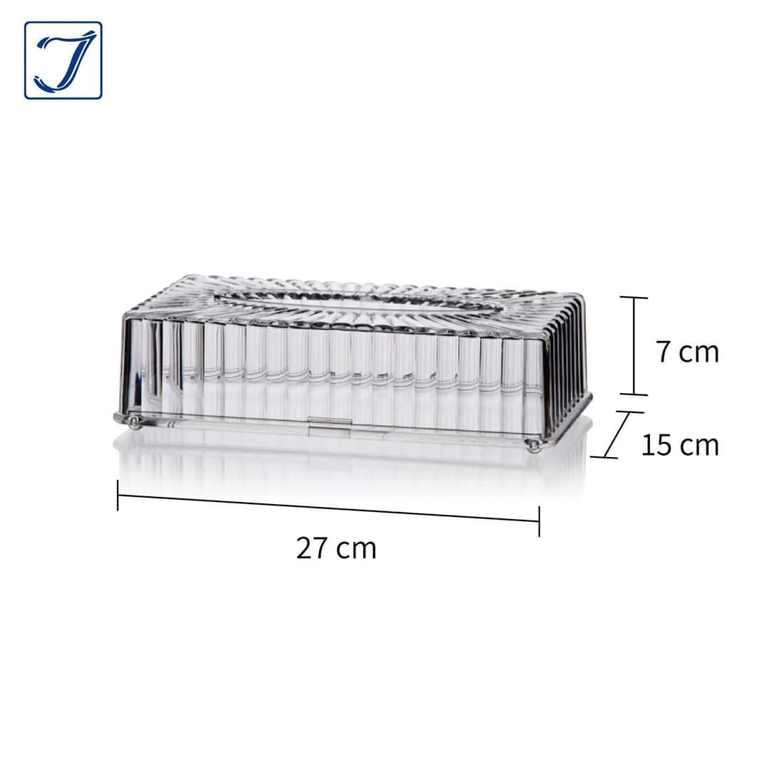 Stripes Acrylic Tissue Box
