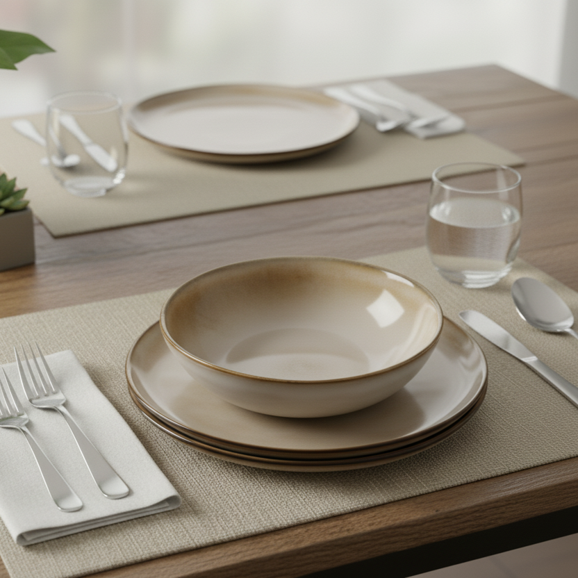 Beige Irregular Shape Bowl (Set of 6)