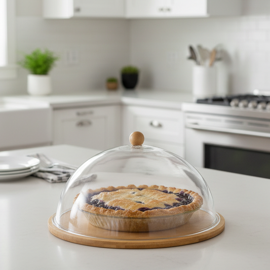 Round Cake and Cheese Board