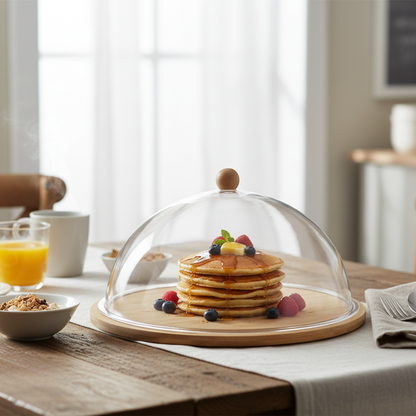 Round Cake and Cheese Board