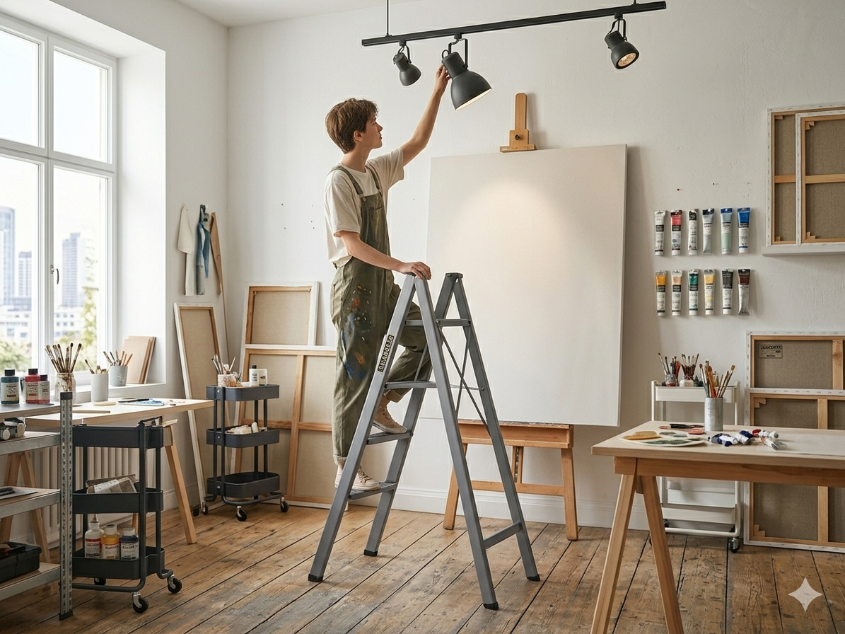 3 Steps Iron Step Ladder ADATTA 3