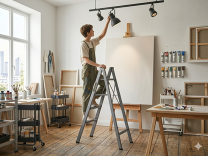 3 Steps Iron Step Ladder ADATTA 3