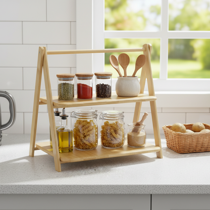 Stand with 2 Presentation Shelves