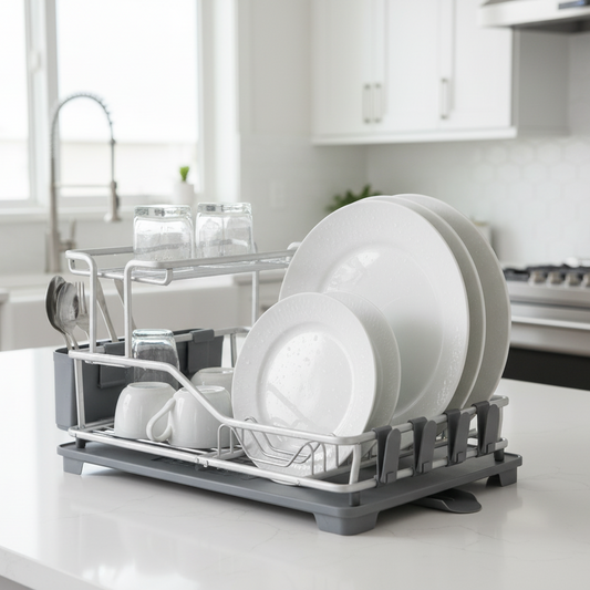 2 Tier Deluxe Dish Rack