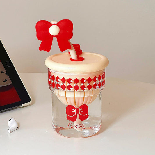 Straw Cup With Bow