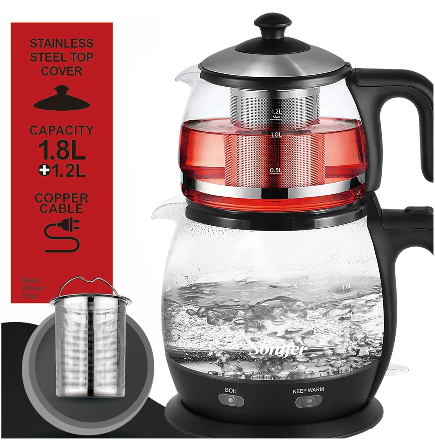Sonifer Electric Kettle Tea Maker SF-2089