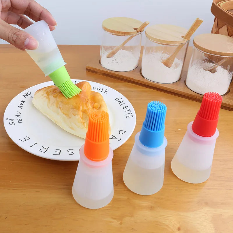 Oil Bottle With  Brush (set of 2)