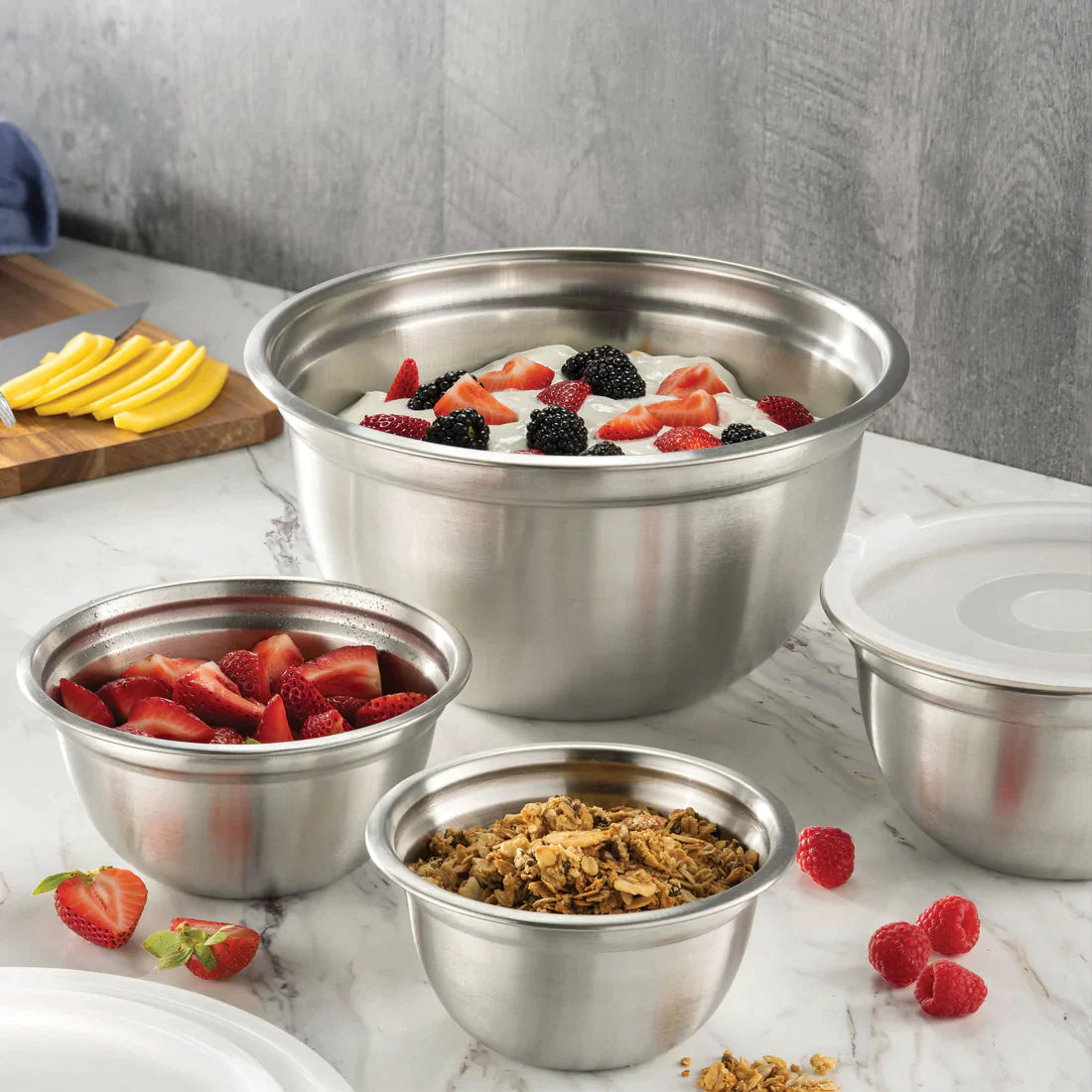 Stainless Steel Bowl Set of 5pcs