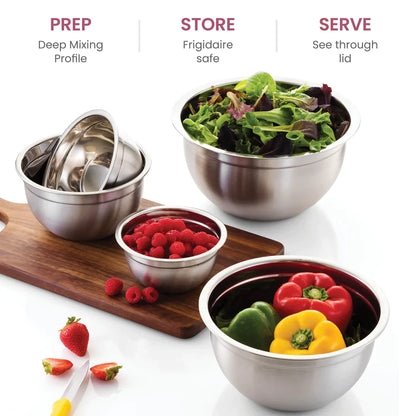 Stainless Steel Bowl Set of 5pcs