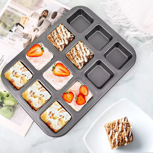 Square Cupcake 12 Slot Tray
