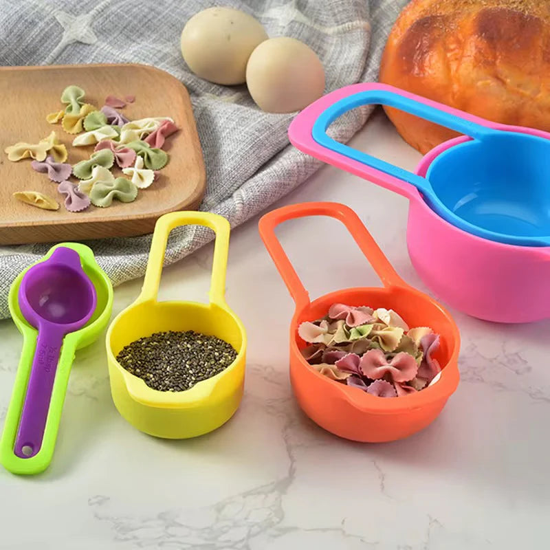 Stackable Spoon Set Plastic Stackable Measuring Cup & Spoon Set – Souksville