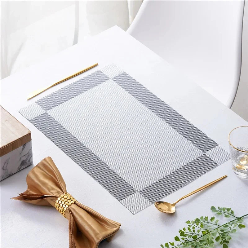 Grey Vinyl Placemat (Set of 6)