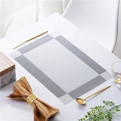 Grey Vinyl Placemat (Set of 6)