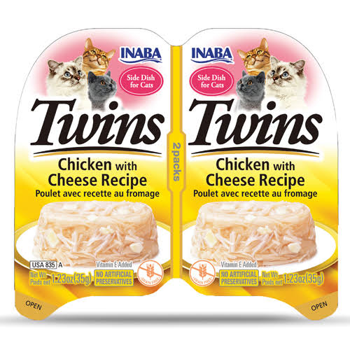INABA TWINS CAT CHICKEN WITH CHEESE 35GX2
