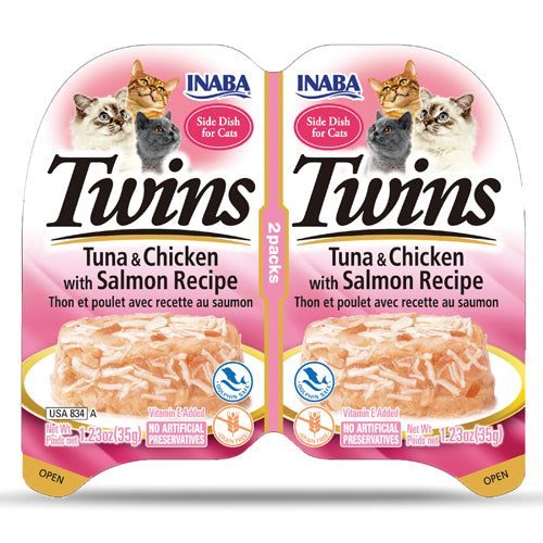 INABA TWINS CAT TUNA&CHICKEN&SALMON  RECIPE 35GX2