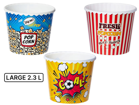 Extra Large Round Popcorn Bucket 3.75L