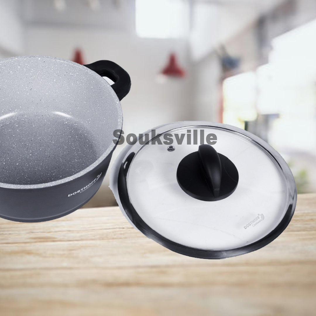 Marble Ceramic Casserole with Cover