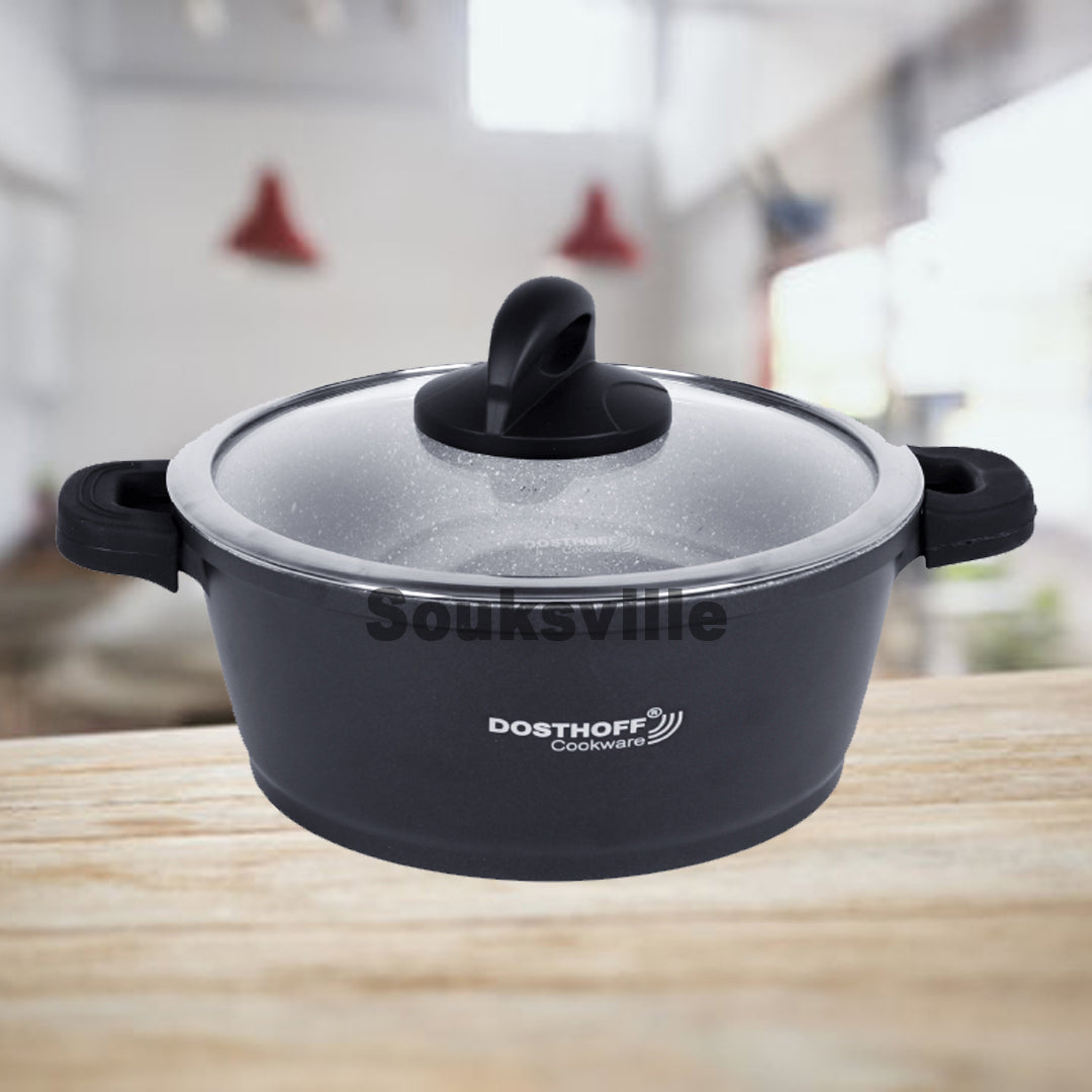 Marble Ceramic Casserole with Cover