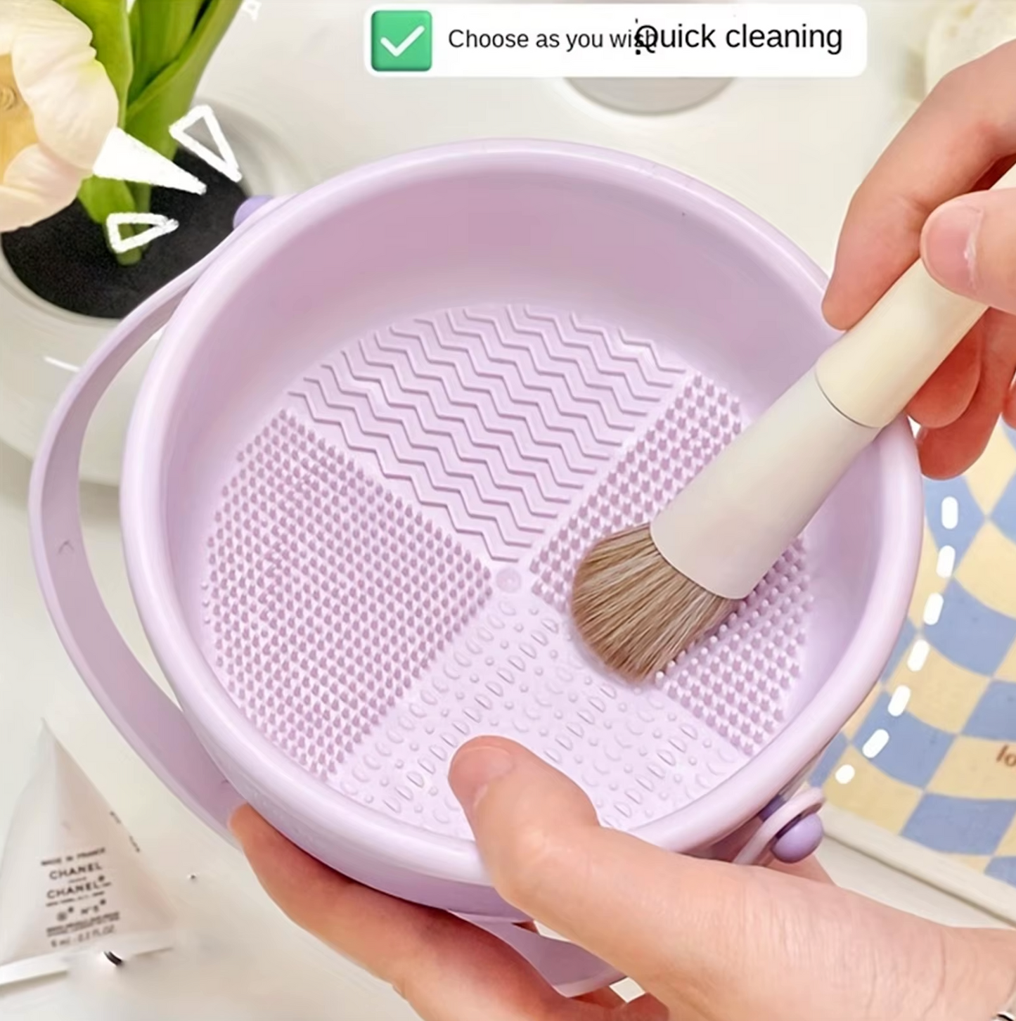 Makeup Brush Cleaning Bowl