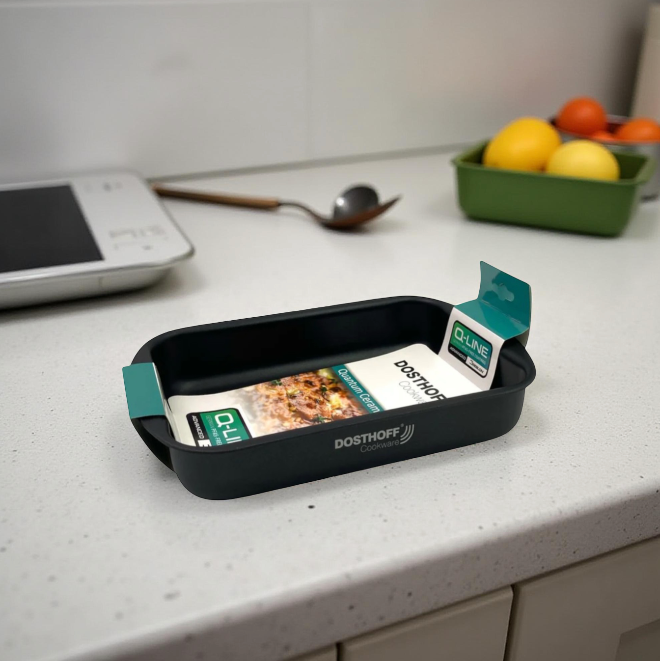 Black Quantum Rectangular Oven Tray