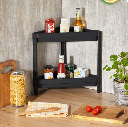 2 Tiers Corner Shelf Unit