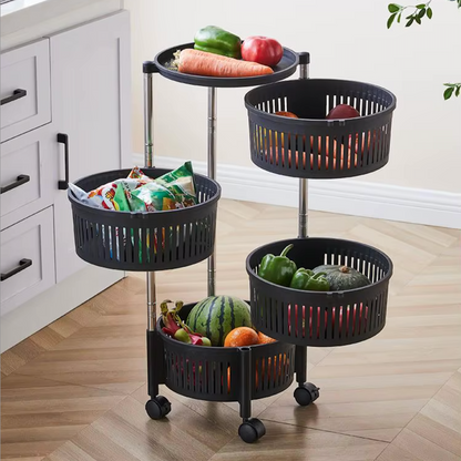 4 Layers Kitchen Trolley