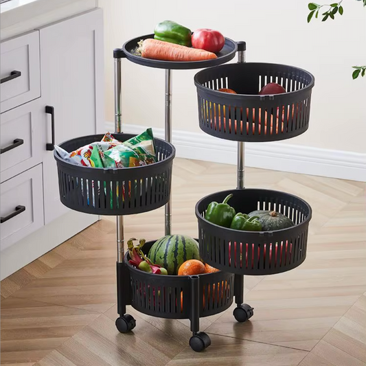 4 Layers Kitchen Trolley