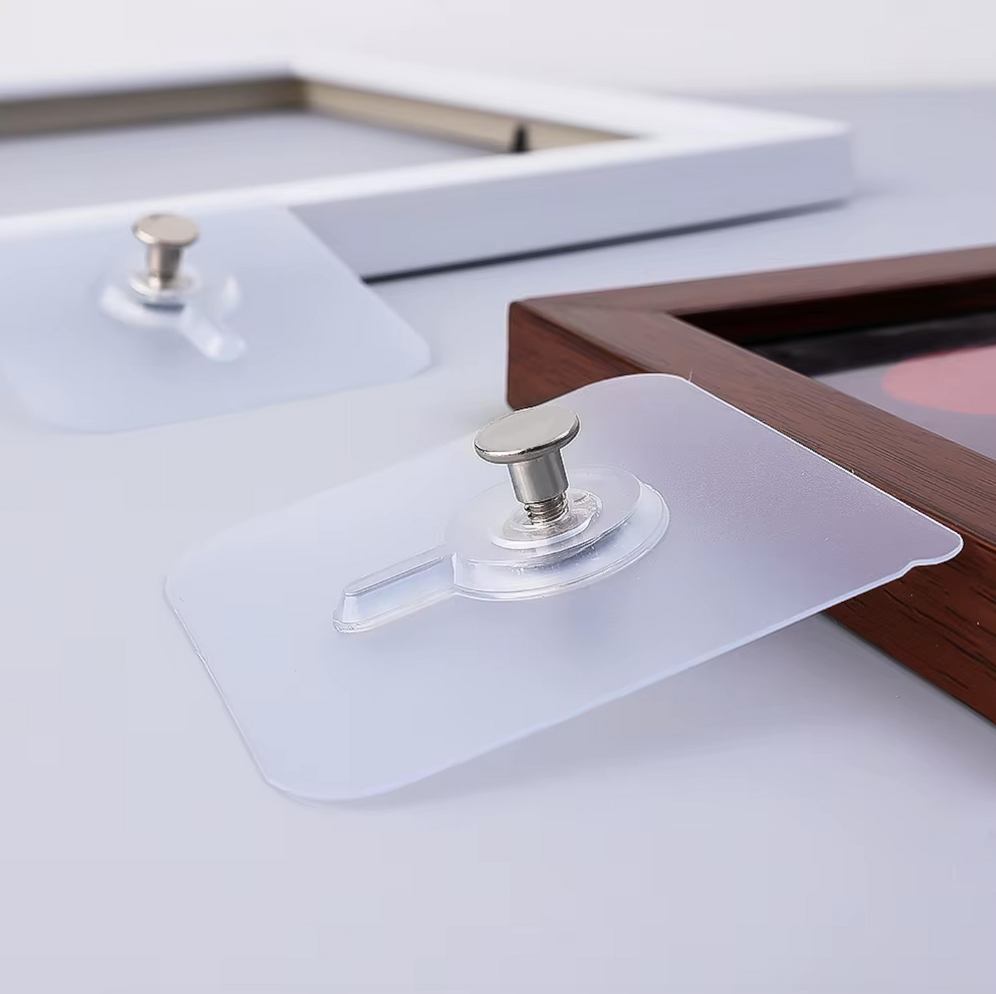Transparent Self-Adhesive Hooks (12 pcs)