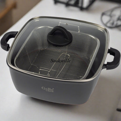 Venus Fryer Pot With Lid & Basket (28x28cm)