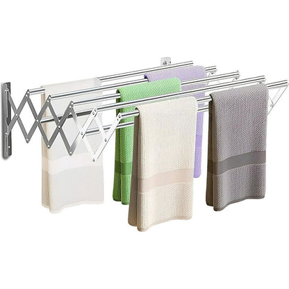 Extandable wall mounted drying rack